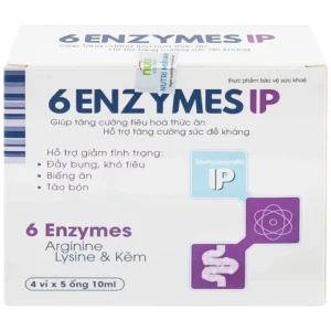 Dung dịch 6Enzymes IP Mediphar USA giúp tăng cường tiêu hoá thức ăn (4 vỉ x 5 ống x 10ml)
