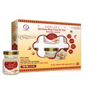 Yến chưng đông trùng hạ thảo Mekonest Deawon 35% Yến Hộp cao cấp 6 hũ Mekong (Hộp/6 hũ/70ml)