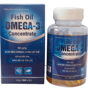 Hỗ trợ mắt não tim mạch fish oil omega 3 Bika Pharma (Lọ/100v)