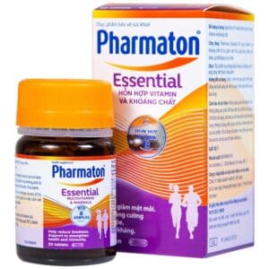 Viên uống Pharmaton Essential Multivitamins Minerals hỗn hợp Vitamin và khoáng chất, tăng cường sức khỏe (30 viên)