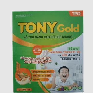 Siro hỗ trợ ăn ngon Tony Gold TPQ (Hộp/20o/10ml)