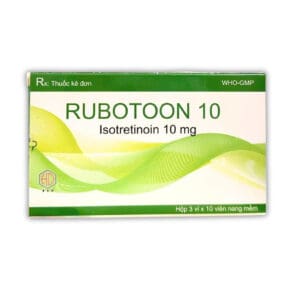 Viên uống trị mụn trứng cá Rubotoon Isotretinoin 10mg hóa dược (Hộp/30v)