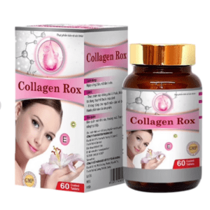 Giúp da sáng mịn Collagen Rox Hdpharma (chai/60 viên nang) (hồng)