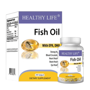 Viên Uống Hỗ Trợ Mắt, Não, Tim Mạch Fish Oil Omega 3 With EPA DHA Healthy Life (Lọ/100V)
