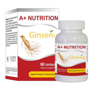 Viên uống bồi bổ sức khỏe, tăng cường đề kháng A+ Nutrition Ginseng (Lọ/60V)