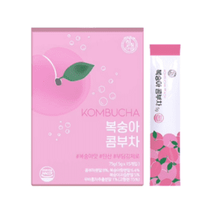 Detox Giảm Cân Trà Kombucha Vị Đào Healslab (Hộp/15gói/5gr)
