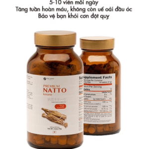 Chống Đột Qụy Natto Kinase 2000FU Fine Japan (Lọ/300v)