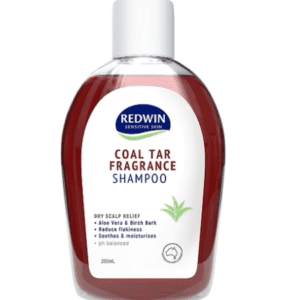 Dầu gội cho viêm da tiết bã trị gàu, chàm khô, vảy nến Redwin Coal Tar Fragrance (Chai/250ml)