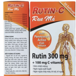 Hỗ Trợ Điều Trị Trĩ Rutin C Rau Má USA Pharma (Hộp/30V)