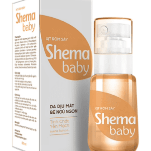 Xịt rôm sảy Shema baby da dịu mát bé ngủ ngon Merap (Chai/50ml)