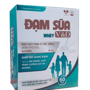 Đạm sữa Whey Đ&V TPP-France (Hộp/60v)