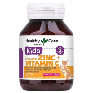 Tăng đề kháng kids zinc vitamin c healthy care (Lọ/60v)