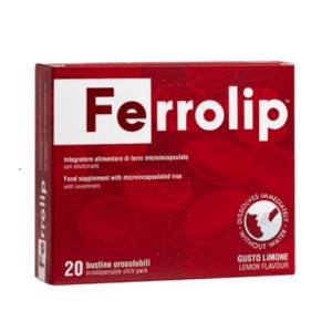 Sắt Sinh Học Dạng Bột Ferrolip Glenmark (Hộp/20gói)