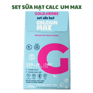 Set sữa hạt calcium max Goldzherbs GoldHearbs King Spider (Túi/14gói/18gram)