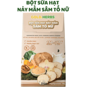 Bột sữa hạt nảy mầm sâm tố nữ GoldzHerbs King Spider (Túi/14gói/18gram)