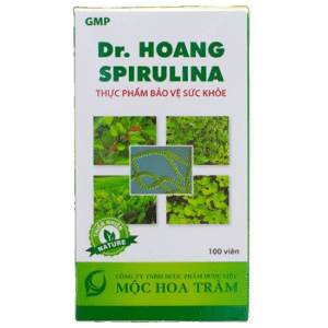 Bổ sung dưỡng chất dr hoang spirulina mộc hoa tràm (c/100v)