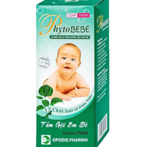 Dung dịch tắm rôm sẩy trẻ em phytobebe opodis pharma (h/250ml)