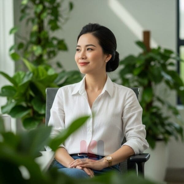 Người phụ nữ hiện đại tự tin với lựa chọn biện pháp tránh thai an toàn.