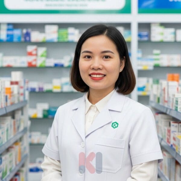 Dược sĩ Nhà thuốc tư vấn sức khỏe cho mẹ bầu.